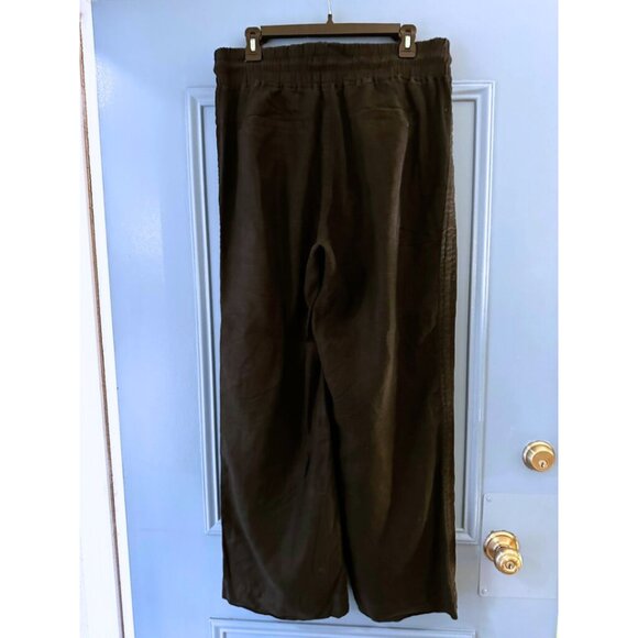 100% European Linen Wide Leg Pants in Black - Size L - Picture 7 of 7